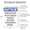 Signmission Safety Culture Sign, 7 in Width, Aluminum, Rectangle OS-2PACK-NS-A-710-V-11970 - alternate 5
